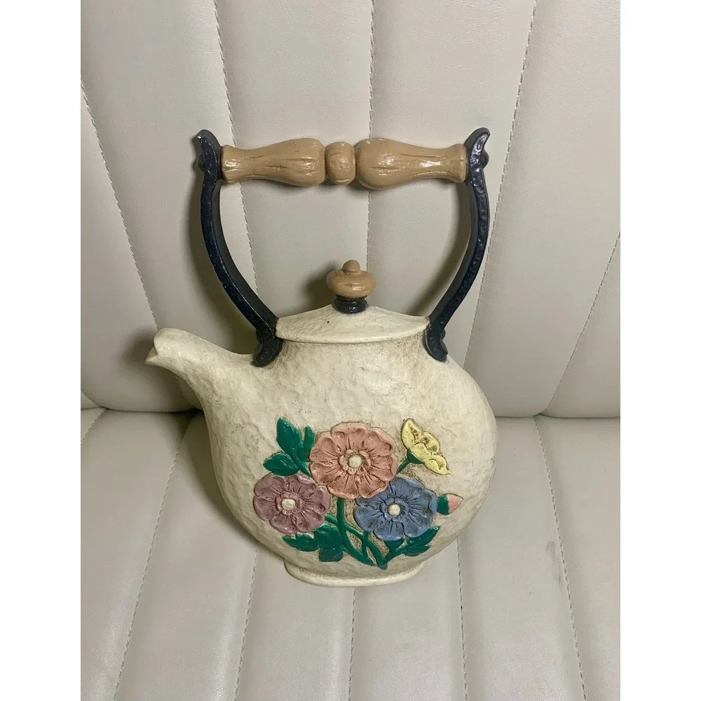 Vintage 1990's Home Interiors Kitchen Tea‎ Pot Kettle Wall Decor
